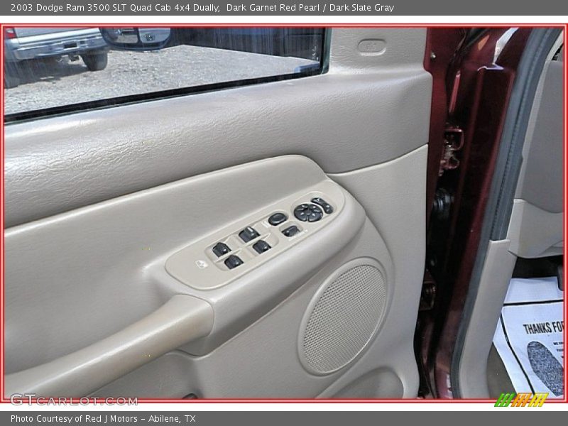 Dark Garnet Red Pearl / Dark Slate Gray 2003 Dodge Ram 3500 SLT Quad Cab 4x4 Dually