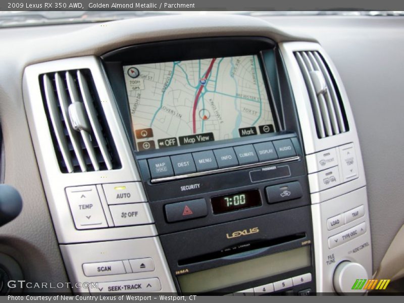 Golden Almond Metallic / Parchment 2009 Lexus RX 350 AWD