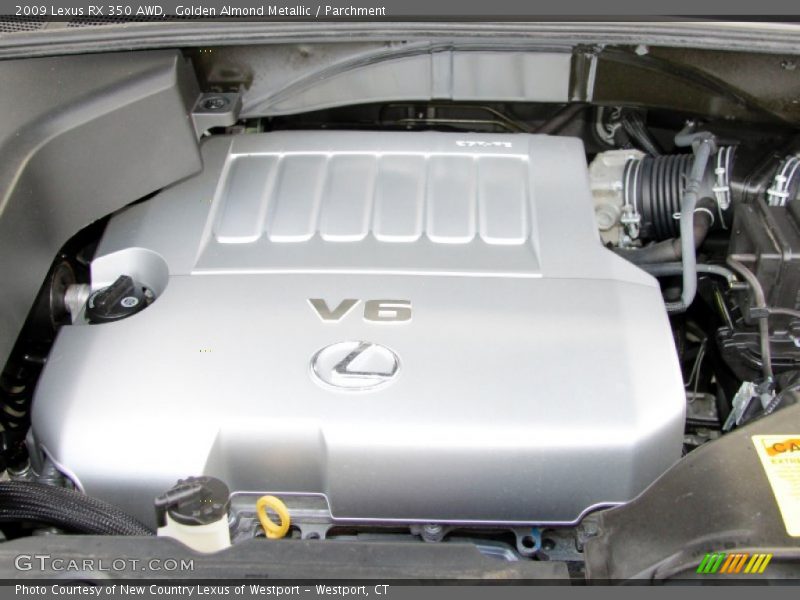 Golden Almond Metallic / Parchment 2009 Lexus RX 350 AWD