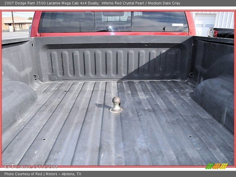 Inferno Red Crystal Pearl / Medium Slate Gray 2007 Dodge Ram 3500 Laramie Mega Cab 4x4 Dually