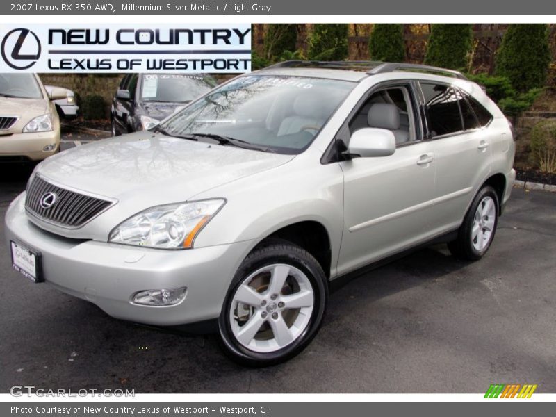 Millennium Silver Metallic / Light Gray 2007 Lexus RX 350 AWD