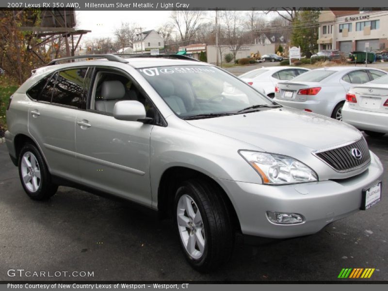 Millennium Silver Metallic / Light Gray 2007 Lexus RX 350 AWD