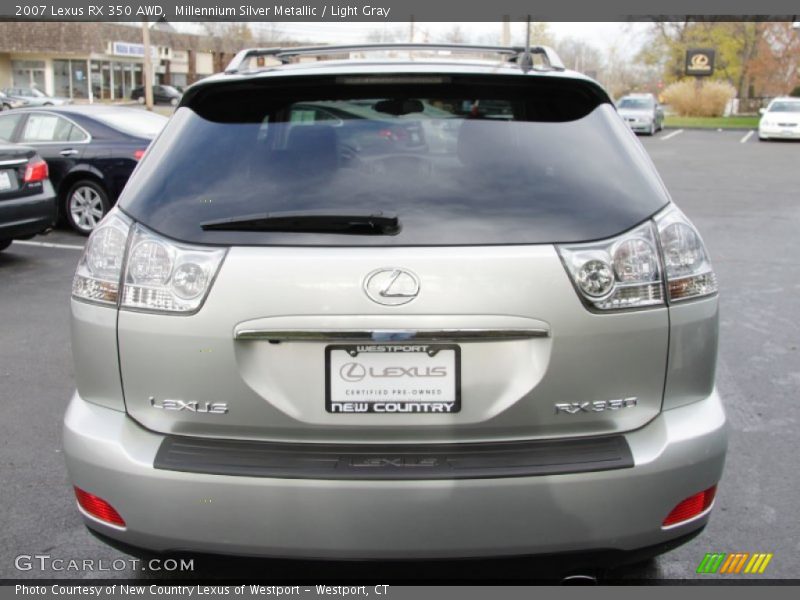 Millennium Silver Metallic / Light Gray 2007 Lexus RX 350 AWD
