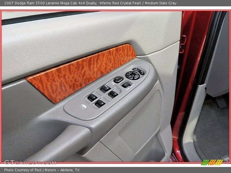 Inferno Red Crystal Pearl / Medium Slate Gray 2007 Dodge Ram 3500 Laramie Mega Cab 4x4 Dually