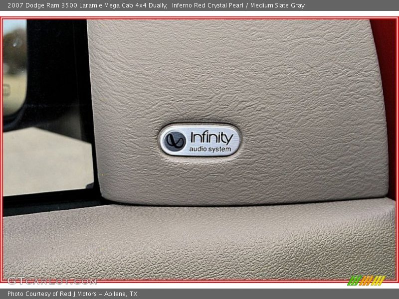 Inferno Red Crystal Pearl / Medium Slate Gray 2007 Dodge Ram 3500 Laramie Mega Cab 4x4 Dually