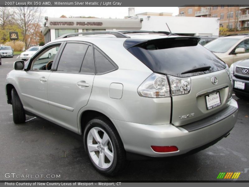 Millennium Silver Metallic / Light Gray 2007 Lexus RX 350 AWD