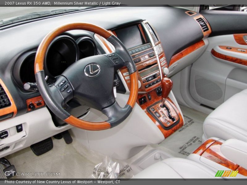 Millennium Silver Metallic / Light Gray 2007 Lexus RX 350 AWD