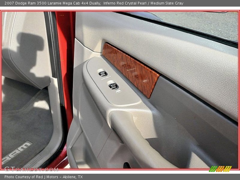 Inferno Red Crystal Pearl / Medium Slate Gray 2007 Dodge Ram 3500 Laramie Mega Cab 4x4 Dually