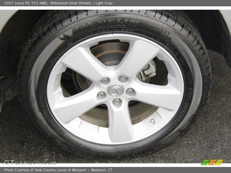 Millennium Silver Metallic / Light Gray 2007 Lexus RX 350 AWD