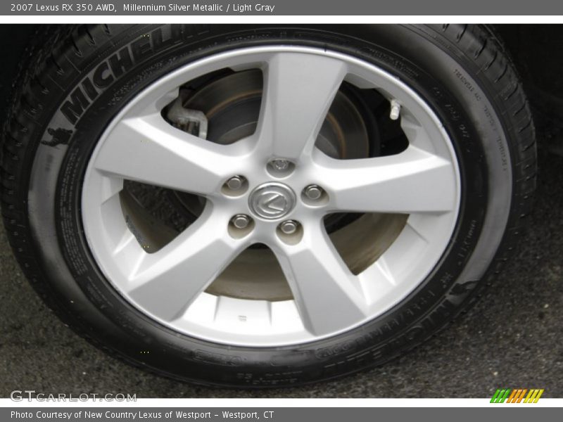 Millennium Silver Metallic / Light Gray 2007 Lexus RX 350 AWD