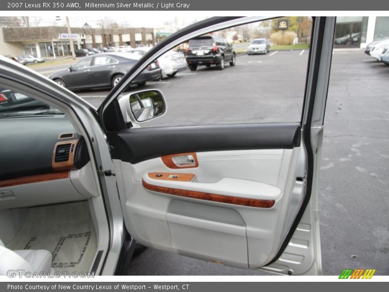 Millennium Silver Metallic / Light Gray 2007 Lexus RX 350 AWD