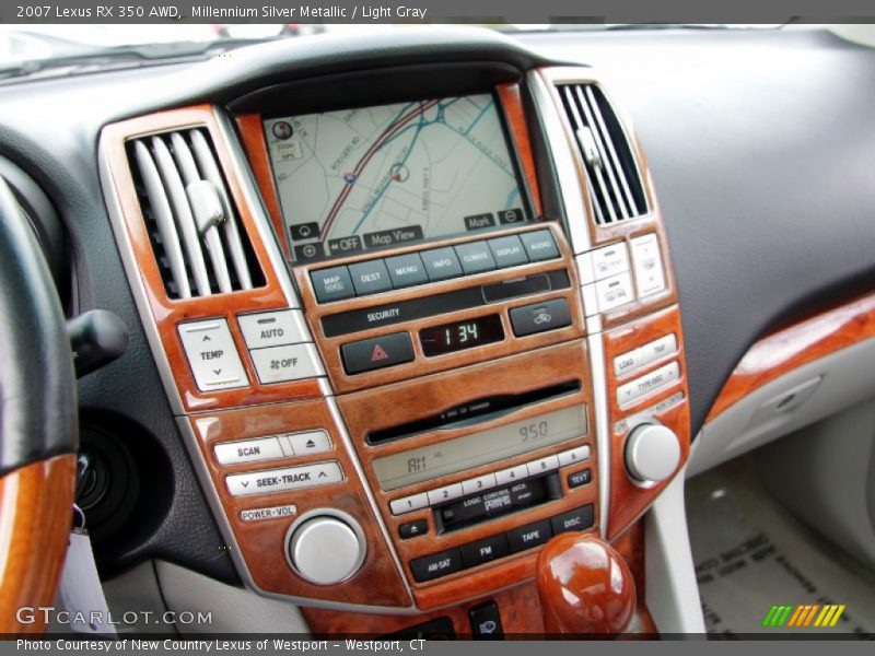 Millennium Silver Metallic / Light Gray 2007 Lexus RX 350 AWD