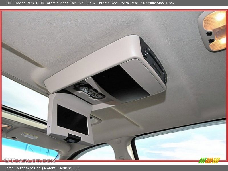 Inferno Red Crystal Pearl / Medium Slate Gray 2007 Dodge Ram 3500 Laramie Mega Cab 4x4 Dually