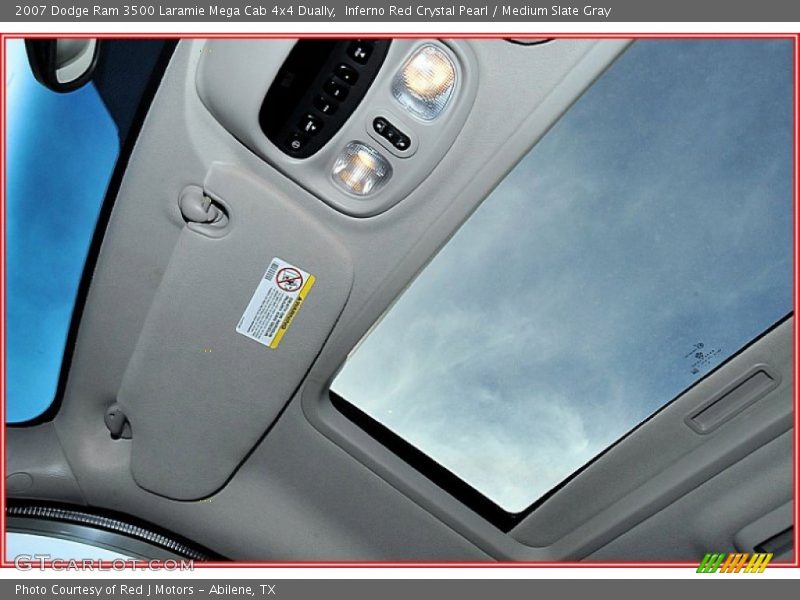 Inferno Red Crystal Pearl / Medium Slate Gray 2007 Dodge Ram 3500 Laramie Mega Cab 4x4 Dually