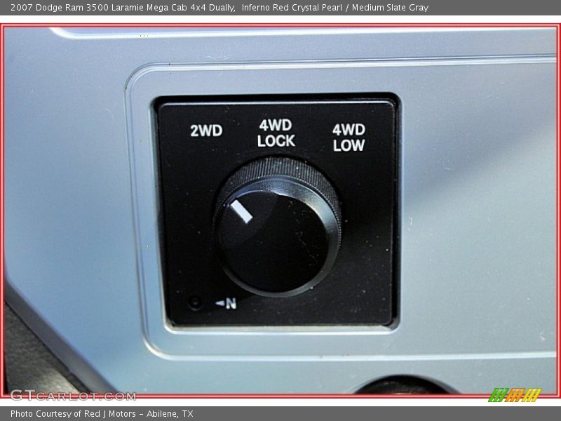 Inferno Red Crystal Pearl / Medium Slate Gray 2007 Dodge Ram 3500 Laramie Mega Cab 4x4 Dually