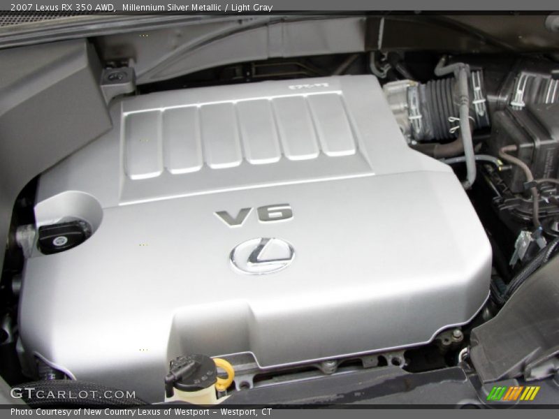 Millennium Silver Metallic / Light Gray 2007 Lexus RX 350 AWD
