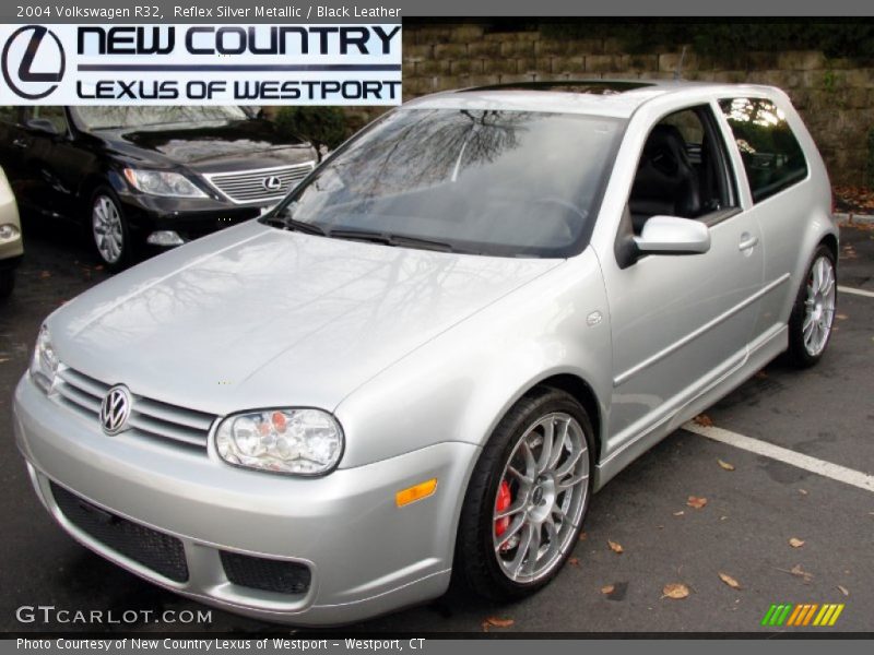 Reflex Silver Metallic / Black Leather 2004 Volkswagen R32