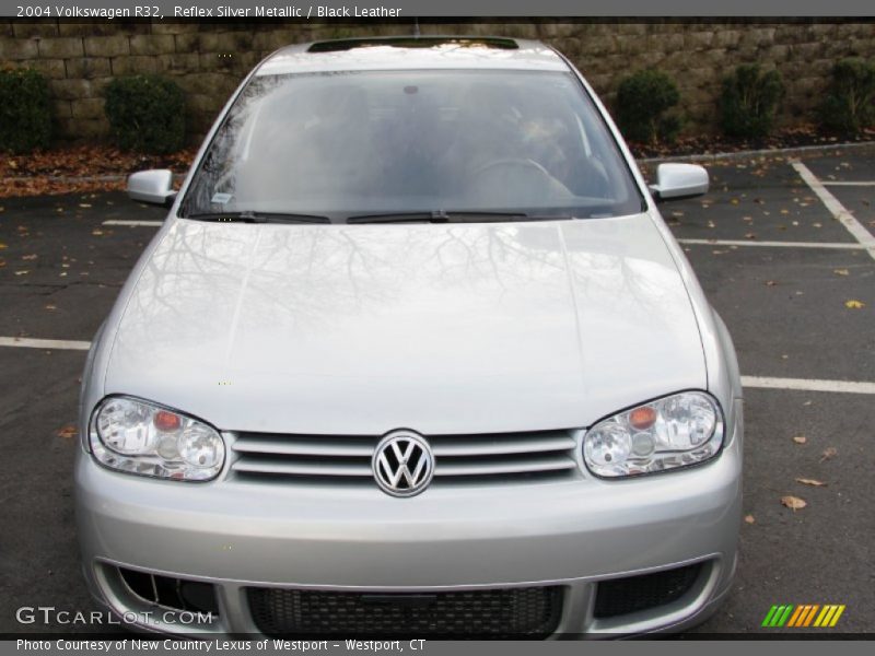 Reflex Silver Metallic / Black Leather 2004 Volkswagen R32