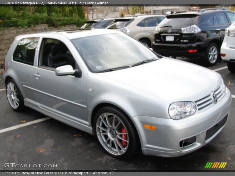 Reflex Silver Metallic / Black Leather 2004 Volkswagen R32