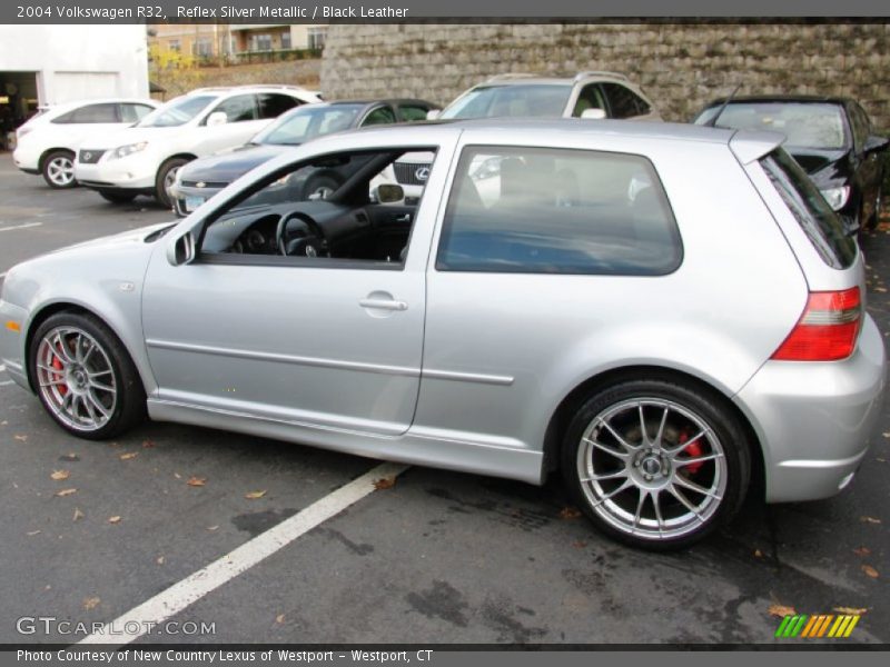 Reflex Silver Metallic / Black Leather 2004 Volkswagen R32