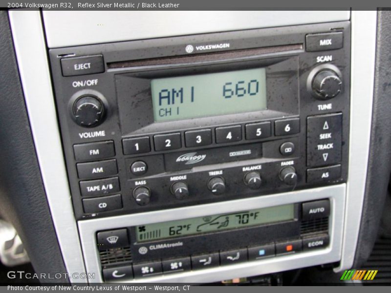 Reflex Silver Metallic / Black Leather 2004 Volkswagen R32
