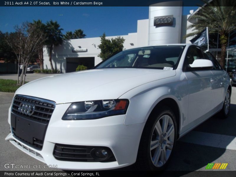 Ibis White / Cardamom Beige 2011 Audi A4 2.0T Sedan