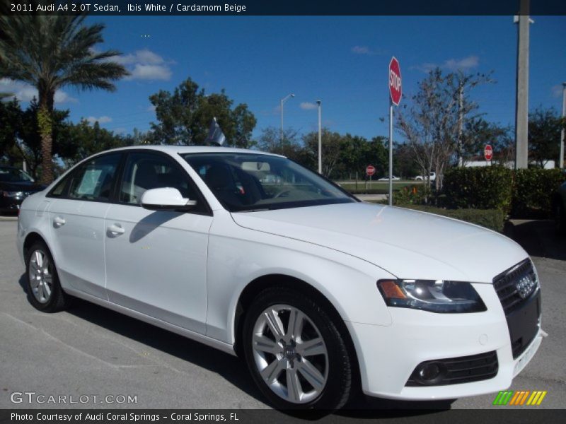 Ibis White / Cardamom Beige 2011 Audi A4 2.0T Sedan