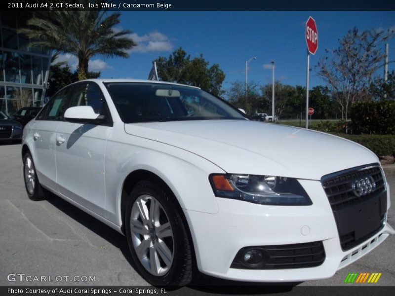 Ibis White / Cardamom Beige 2011 Audi A4 2.0T Sedan