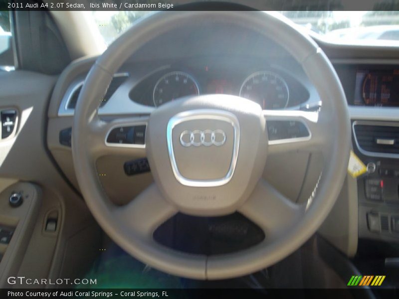 Ibis White / Cardamom Beige 2011 Audi A4 2.0T Sedan