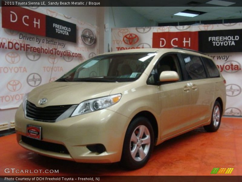 Sandy Beach Metallic / Bisque 2011 Toyota Sienna LE