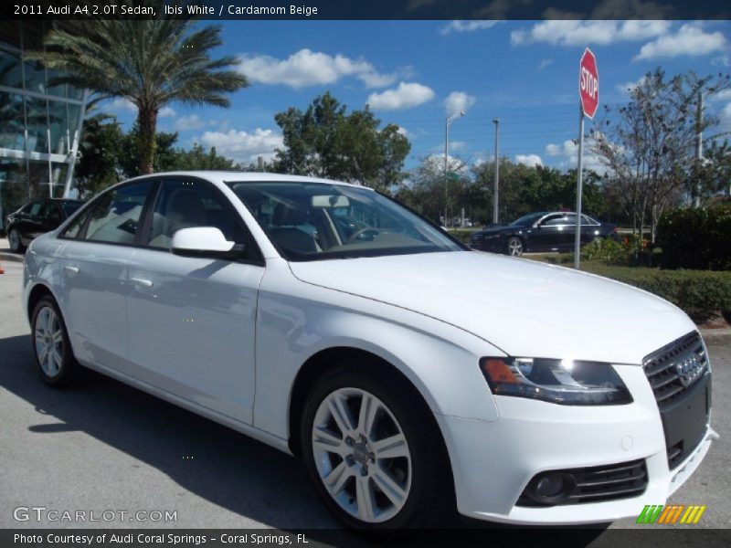 Ibis White / Cardamom Beige 2011 Audi A4 2.0T Sedan