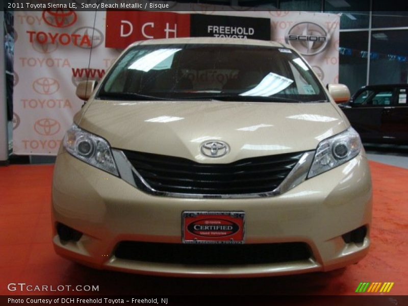 Sandy Beach Metallic / Bisque 2011 Toyota Sienna LE