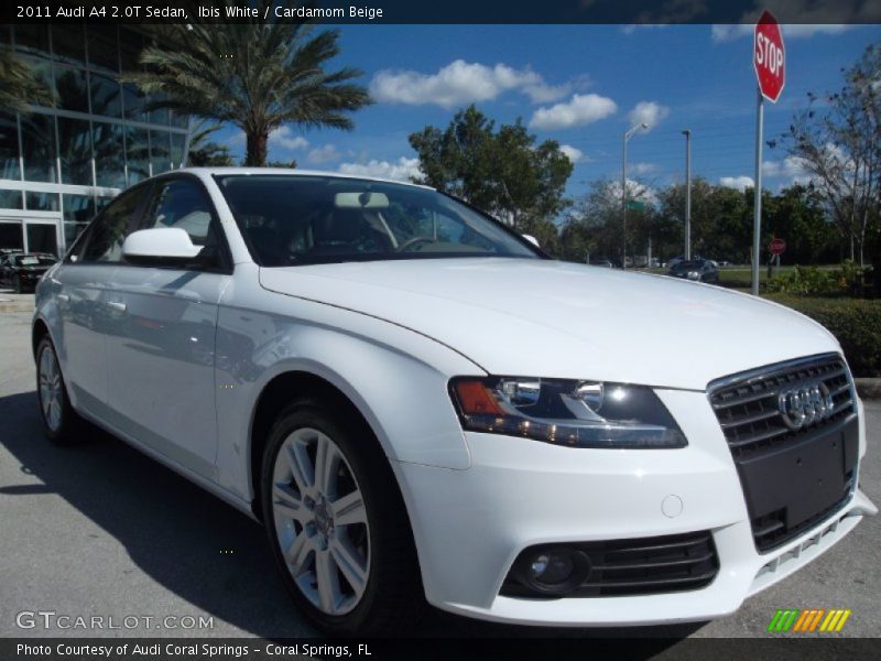 Ibis White / Cardamom Beige 2011 Audi A4 2.0T Sedan