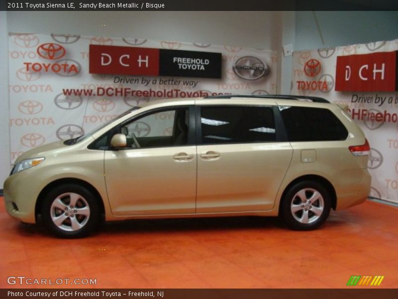 Sandy Beach Metallic / Bisque 2011 Toyota Sienna LE