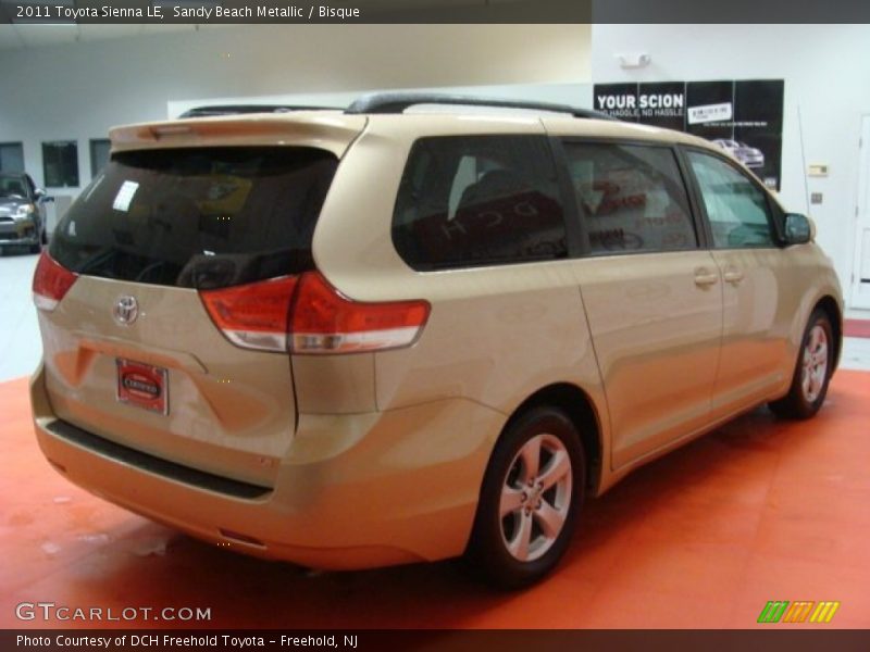 Sandy Beach Metallic / Bisque 2011 Toyota Sienna LE