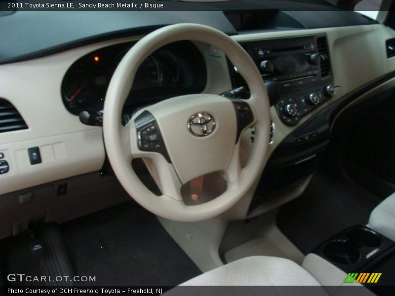 Sandy Beach Metallic / Bisque 2011 Toyota Sienna LE