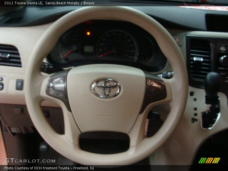 Sandy Beach Metallic / Bisque 2011 Toyota Sienna LE