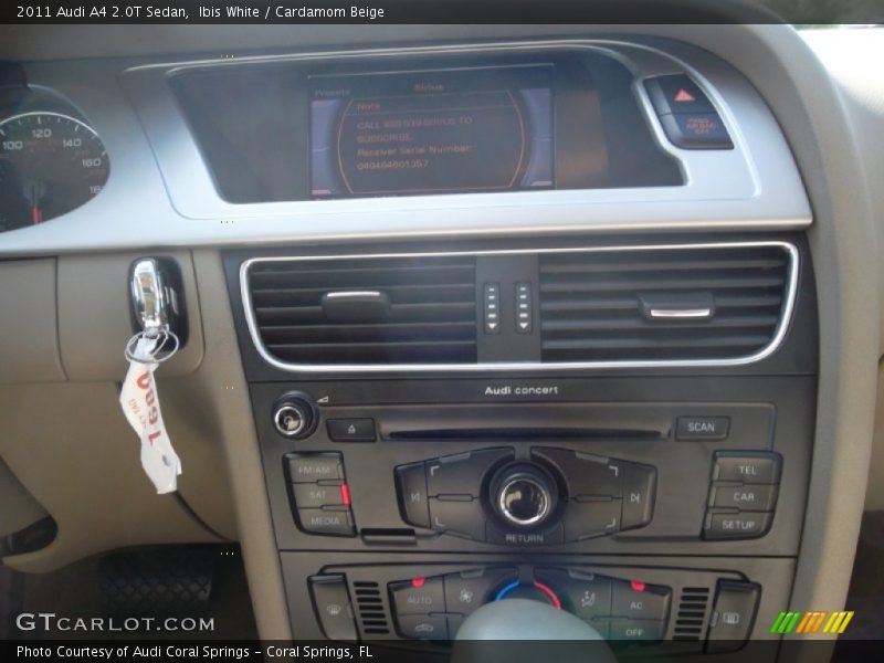 Ibis White / Cardamom Beige 2011 Audi A4 2.0T Sedan