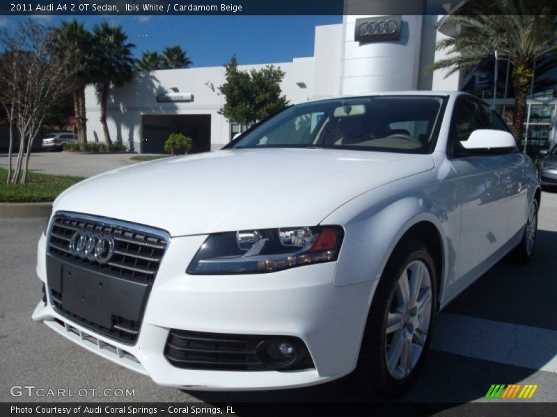 Ibis White / Cardamom Beige 2011 Audi A4 2.0T Sedan