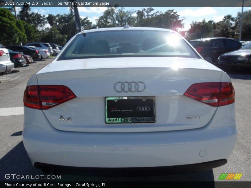 Ibis White / Cardamom Beige 2011 Audi A4 2.0T Sedan
