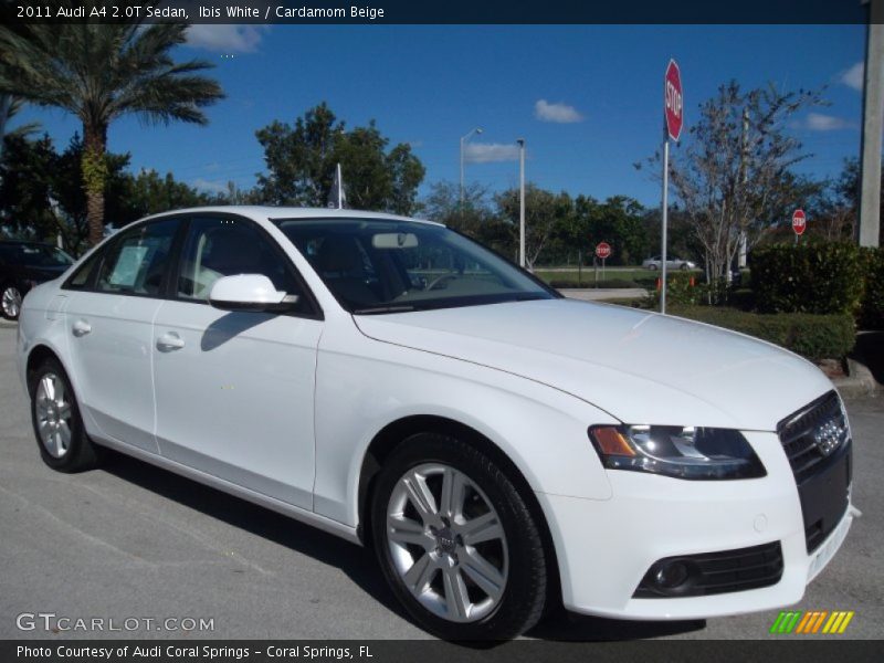 Ibis White / Cardamom Beige 2011 Audi A4 2.0T Sedan