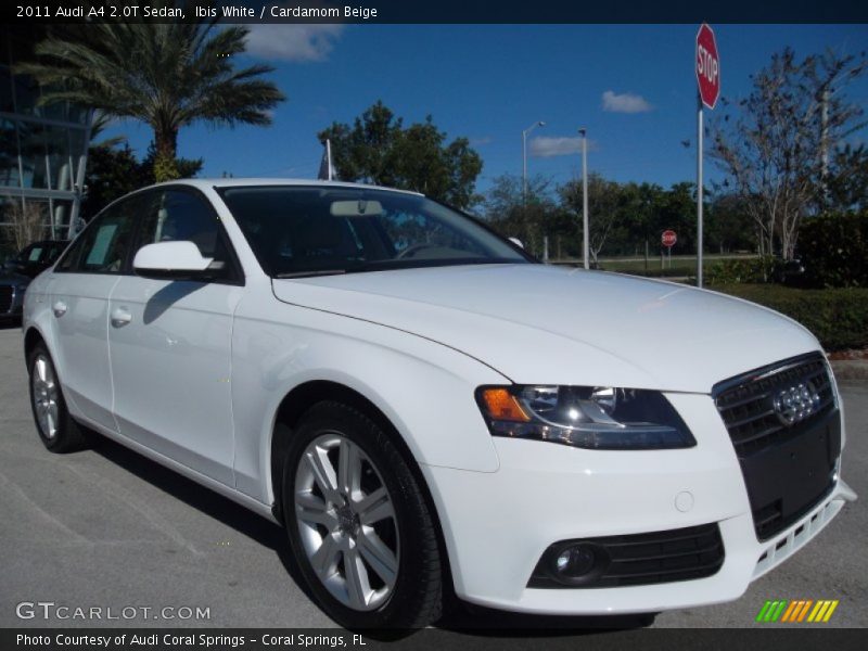 Ibis White / Cardamom Beige 2011 Audi A4 2.0T Sedan