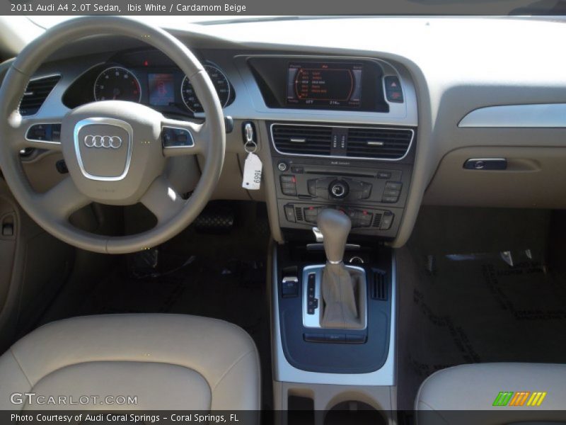 Ibis White / Cardamom Beige 2011 Audi A4 2.0T Sedan