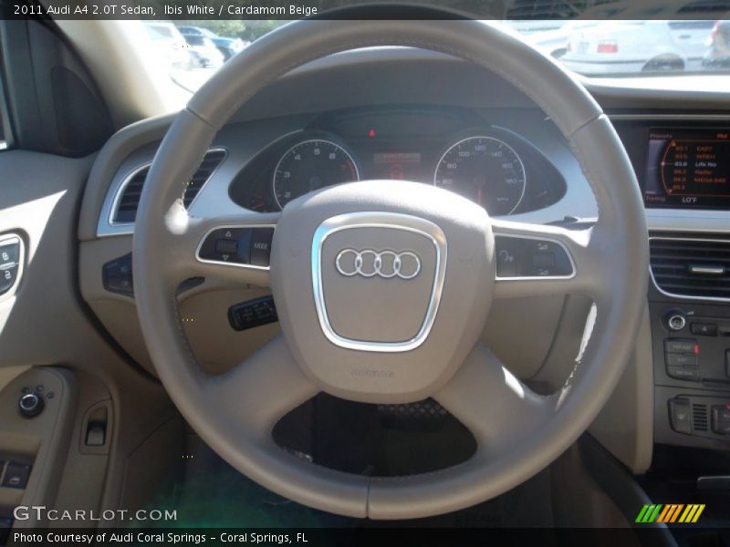 Ibis White / Cardamom Beige 2011 Audi A4 2.0T Sedan