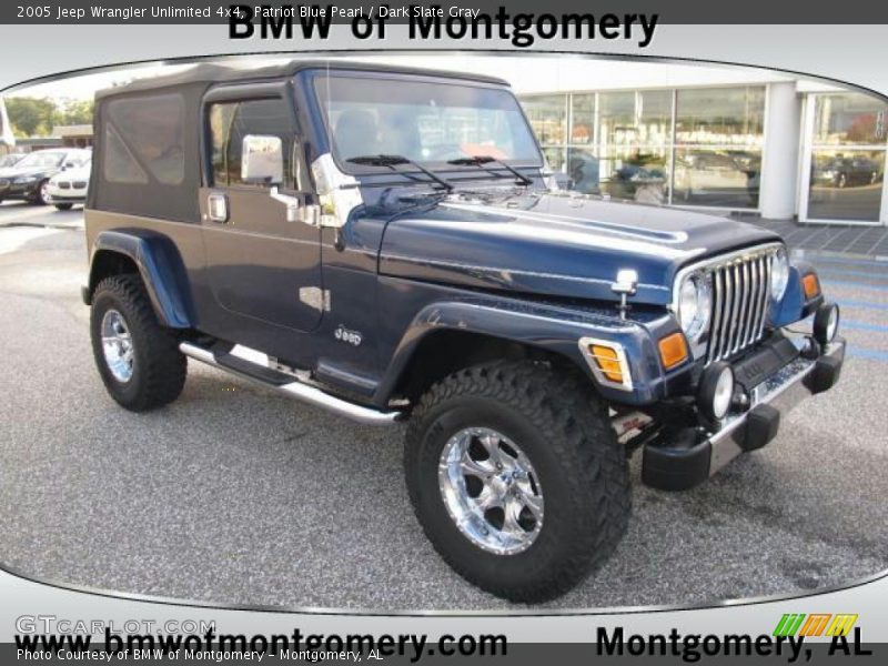 Patriot Blue Pearl / Dark Slate Gray 2005 Jeep Wrangler Unlimited 4x4