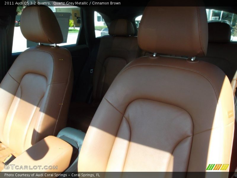 Quartz Grey Metallic / Cinnamon Brown 2011 Audi Q5 3.2 quattro