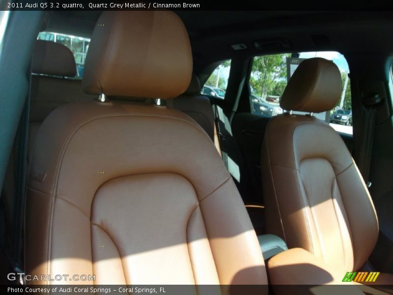 Quartz Grey Metallic / Cinnamon Brown 2011 Audi Q5 3.2 quattro
