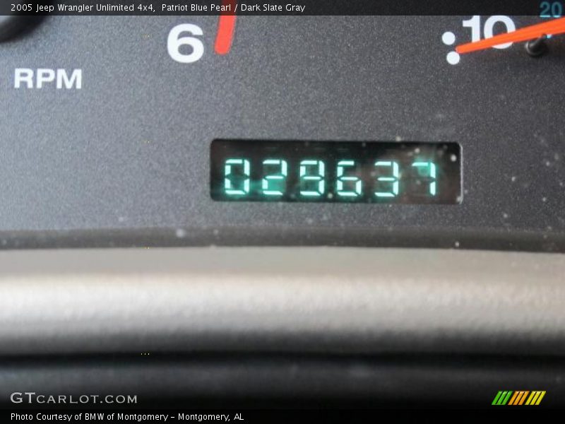 Patriot Blue Pearl / Dark Slate Gray 2005 Jeep Wrangler Unlimited 4x4