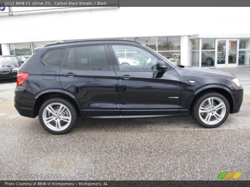 Carbon Black Metallic / Black 2012 BMW X3 xDrive 35i