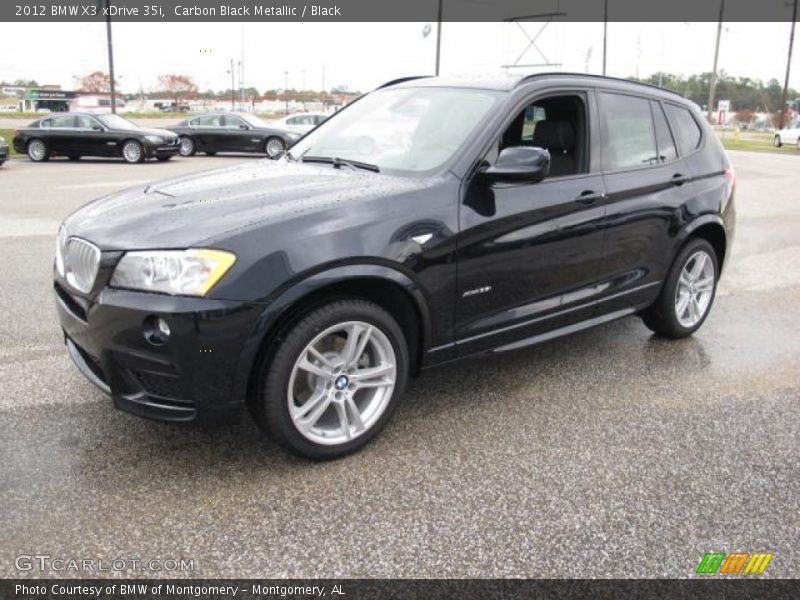 Carbon Black Metallic / Black 2012 BMW X3 xDrive 35i